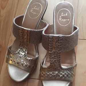 Jack Rogers Nora Wedge - Platinum